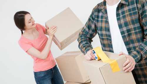 Well-organized removal van for a west London relocation