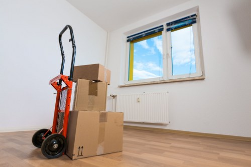 Packing and loading belongings for a flat move in Holland Park