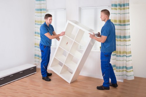 Professional moving service handling furniture in Holland Park