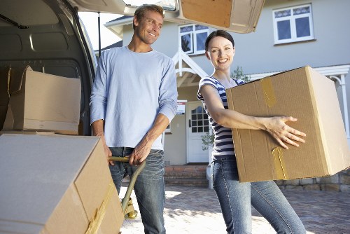 Local team collecting a sofa and table from a residential property in Holland Park