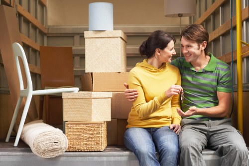Specialist movers handling access and parking challenges for a piano move