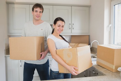 Local commercial removals work in a Holland Park street with access considerations